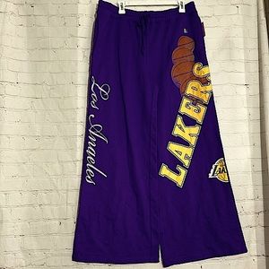 🌼 NBA WOMEN'S WIDE LEG PANTS L.A LAKER‎ SIZE XXL